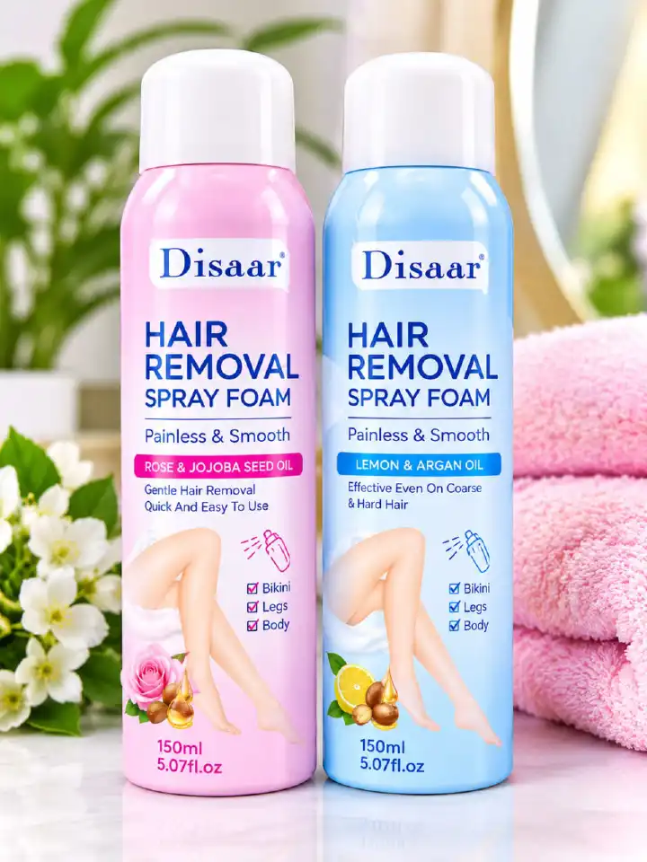 ✨✨ DISAAR HAIR REMOVAL SPRAY FOAM ✨✨SAY GOODBYE TO UNWANTED BODY HAIR AND HELLO TO SMOOTH, SOFT-LOOKING SKIN! 💕✨ DISAAR HAIR REMOVAL SPRAY FOAM IS DESIGNED TO HELP REMOVE UNWANTED HAIR QUICKLY, EASY