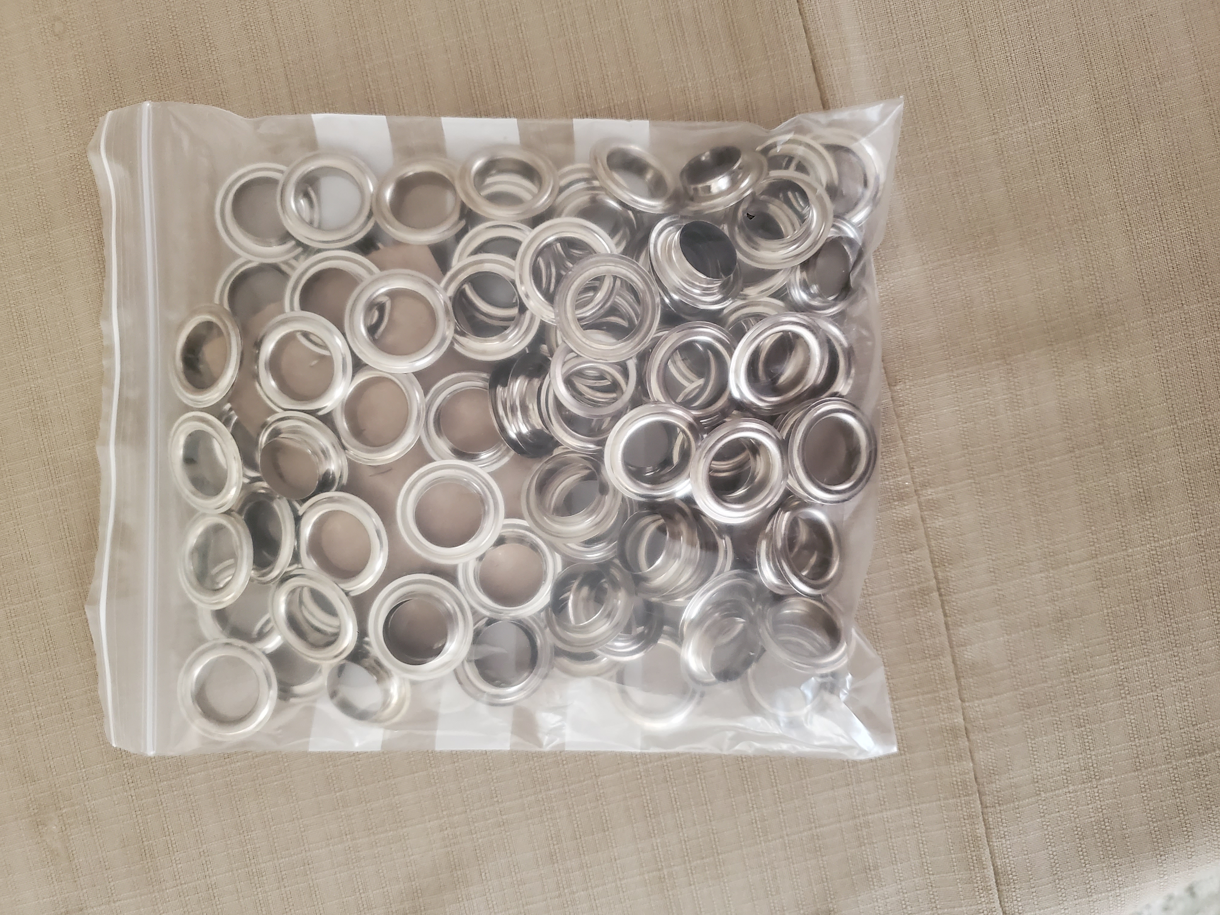 Eyelets chrome 16mm