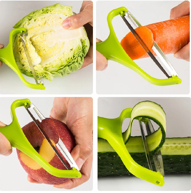 Peeler Vegetables Fruit Stainless Steel Knife Cabbage Graters Salad Potato Slicer Kitchen Accessories Cooking Tools Wide Mouth