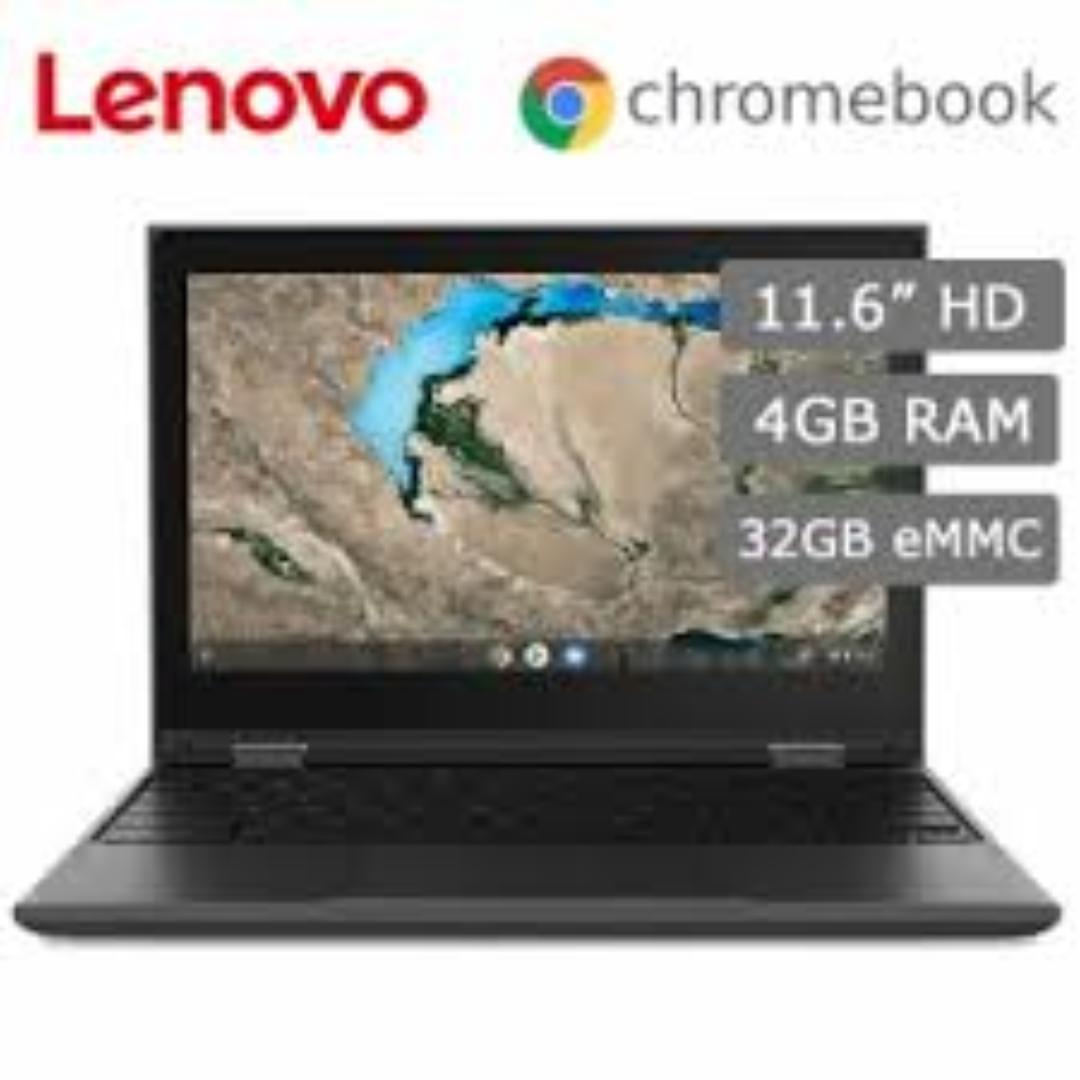 Brand New Touchscreen Lenovo Chromebook Notebook PC 11" Intel LPDDR 4GB 32GB Storage Chrome OS Ash Gray Portable Laptop