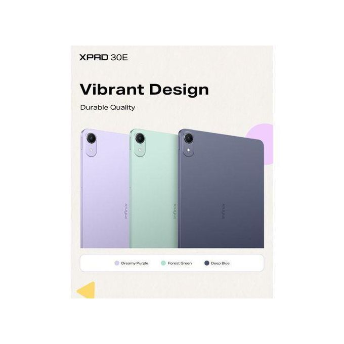 Infinix XPAD 30E TABLET | TAB 4GB RAM+128GB ROM, 11-inch Full HD'4G LTE,7000mAh battery, Android 15 with XOS 15
