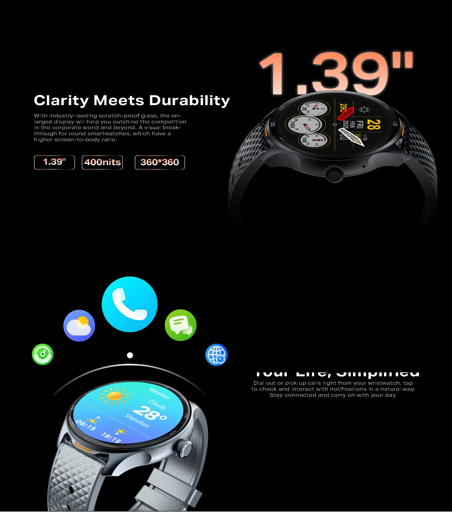 [NEW ARRIVAL]Infinix XWatch N4 Smart Watch 1.39" Full Touch HD Color Display TFT, Glass (Dial Window), IP68 (Life Waterproof), 300 mAh Battery, Magnetic Charge, Regular Usage Time	Up to 12 days.