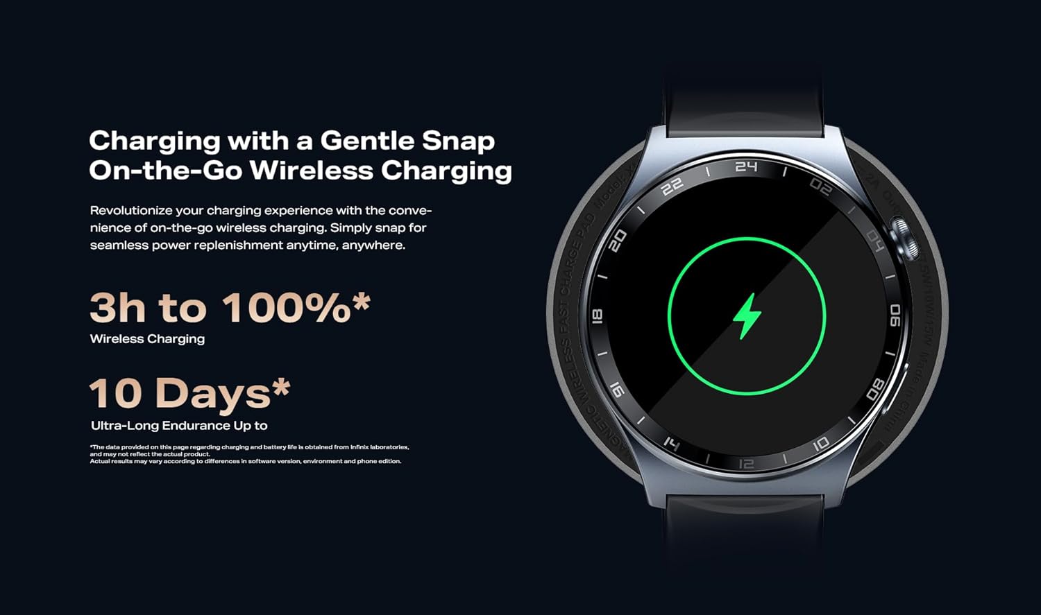 [NEW ARRIVAL] Infinix XWatch XW3E Smart Watch, 1.43-inch AMOLED, 466x466 resolution, 2.5D Glass, Android (compatible),Bluetooth V5.2,Wireless Charging Battery Life: Up to 7 days,IP68Water Resistant