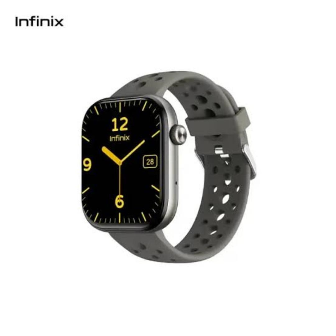 [NEW ARRIVAL]Infinix XWatch H4 XW4L Smart Watch 2.04 inches Full Touch HD Color Screen Waterproof Grade:IP68 (Life Waterproof), Battery Capacity:300mAh Lithium Polymer, Magnetic Charging,