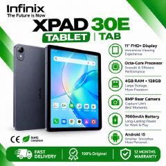Infinix XPAD 30E TABLET | TAB 4GB RAM+128GB ROM, 11-inch Full HD'4G LTE,7000mAh battery, Android 15 with XOS 15