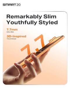 Infinix Smart 20 128GB ROM + 8GB RAM (4+4GB) 6.78" IPS LCD 120Hz  Refresh rate Display Dual SIM 8MP Camera 5200mAh Battery 15W Fingerprint Unlock IP64 Rated Android 16.