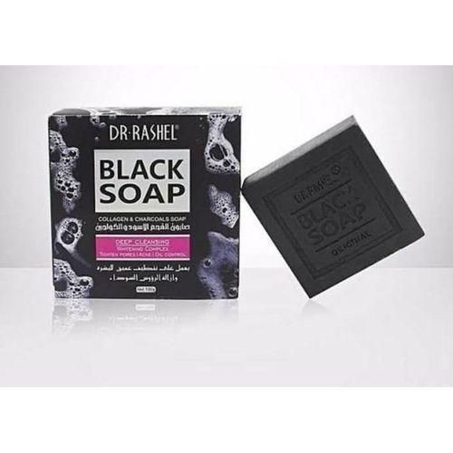 DR RASHEL Deep Cleansing Collagen & Charcoals Black Soap