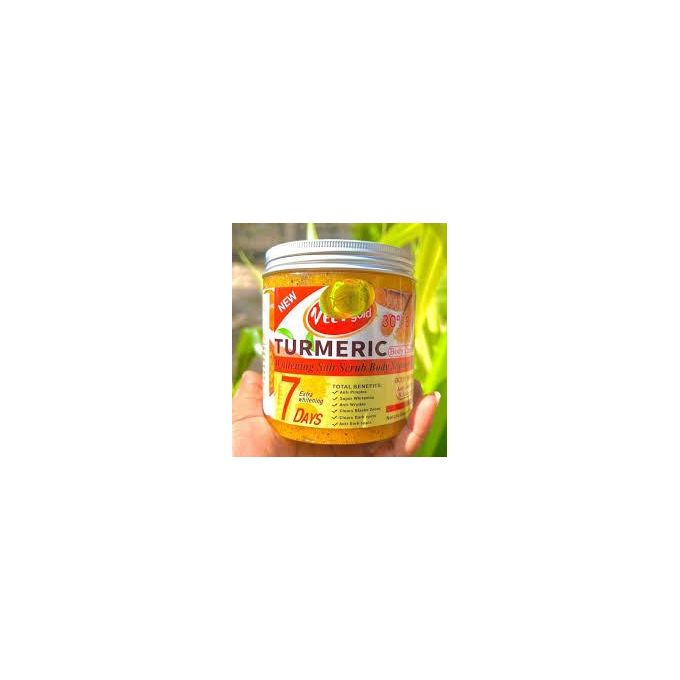 VEET GOLD VEET GOLD Turmeric Whitening Salt Scrub - 500g Exfoliating Body Shower Cream for All Skin Types