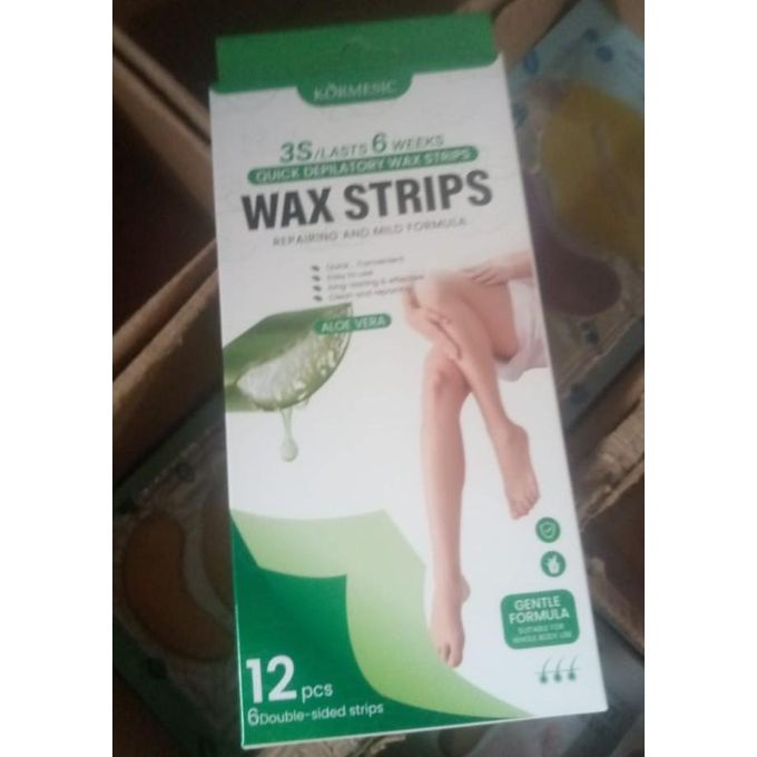 KORMESIC kornesic Quick Depilatory Aloevera 6 Double Sided wax strips