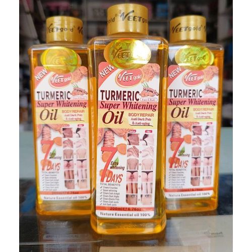 VEET GOLD Turmeric Oil Super Whitening & Brightening Body Oil-1000ml.