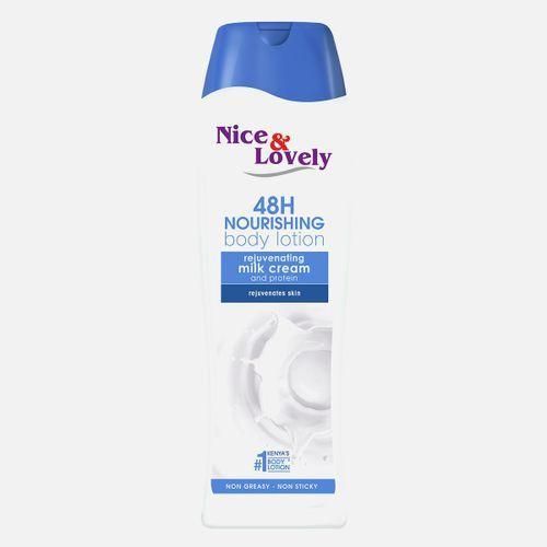 Nice & Lovely Milk Lotion with Hydrous Protein Moisture Lock & Sunscreen – 600ml