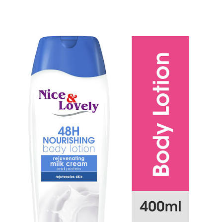 Nice & Lovely Milk Lotion with Hydrous Protein Moisture Lock & Sunscreen – 600ml