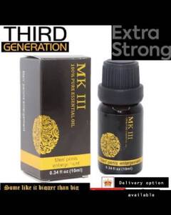 MK III Men's Penis enlargement 100% pure essential oil. MK authentic male Herbal Penis enlargement oils helps with permanent thickening and growth for the penis. It also helps to delay ejaculation