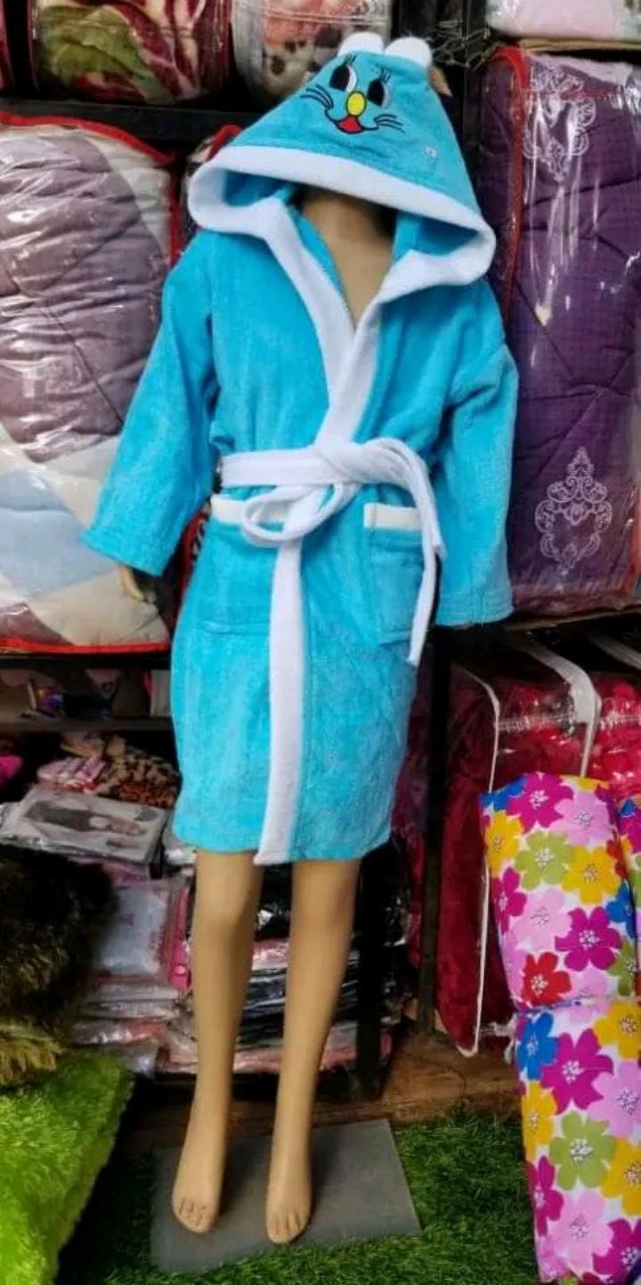 100% super soft cotton kids bathrobes available