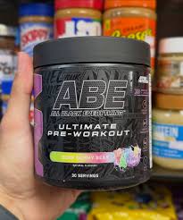 ABE Pre-Workout Powder - 30 Servings, 4g Citrulline, 3g Creatine, Black