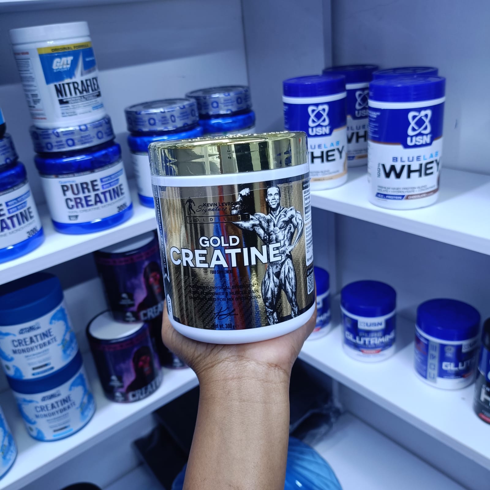 Kevin Levrone Gold Creatine 300g - Pure Creatine Monohydrate for Muscle Strength & Endurance