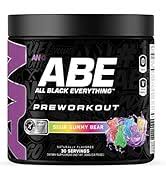 ABE Pre-Workout Powder - 30 Servings, 4g Citrulline, 3g Creatine, Black