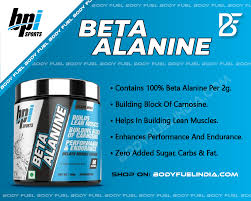 BPI Sports Beta Alanine unflavored dietary supplement powder, which is designed to support lean muscle building and improve performance.