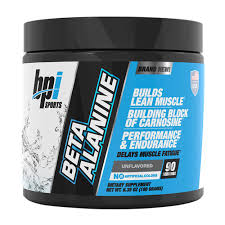 BPI Sports Beta Alanine unflavored dietary supplement powder, which is designed to support lean muscle building and improve performance.