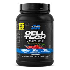 Muscletech Cell-Tech Creatine Powder 1.32kg Fruit Punch, 10g Creatine per Serving, 5g Aminos & 200mg ALA, Research-Backed Muscle Builder Dietary Supplement