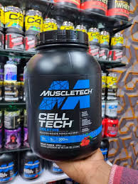 Muscletech Cell-Tech Creatine Powder 2.72kg Fruit Punch, 10g Creatine per Serving, 5g Aminos & 200mg ALA, Research-Backed Muscle Builder Dietary Supplement