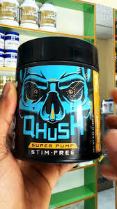 USN QHUSH Pre-Workout (20 serv) Blue Raspberry - Pre-Workout Booster,  Boosts muscle pumps, helps repair tissue, and increases strength without caffeine.