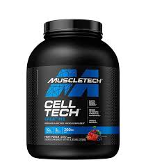 Muscletech Cell-Tech Creatine Powder 2.72kg Fruit Punch, 10g Creatine per Serving, 5g Aminos & 200mg ALA, Research-Backed Muscle Builder Dietary Supplement