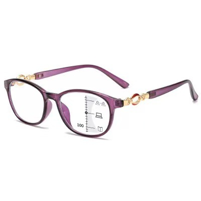 Fashionable ultra-light age-reducing alloy accessories reading glasses for women high-definition eye protection, comfortable reading, simple, elegant and trendy