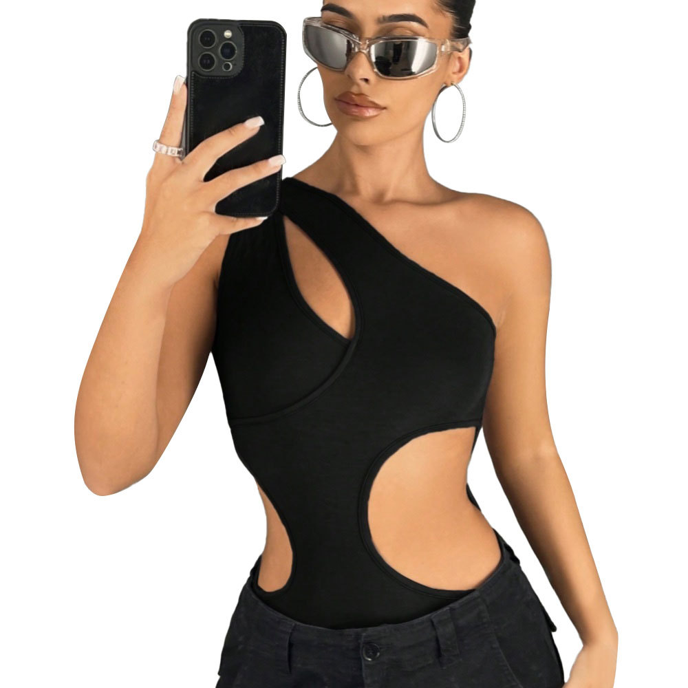 Irregular design trendy jumpsuit spring and summer women's tapered pants women's clothing