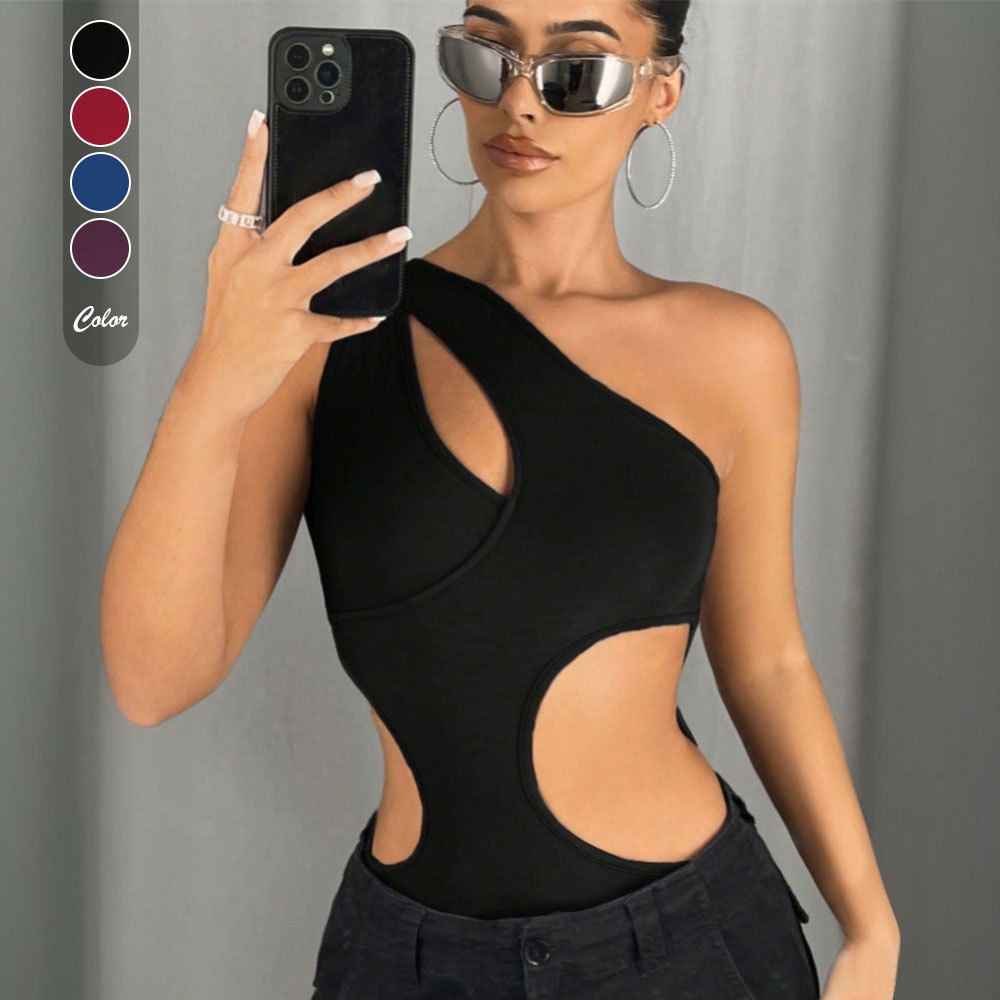 Irregular design trendy jumpsuit spring and summer women's tapered pants women's clothing