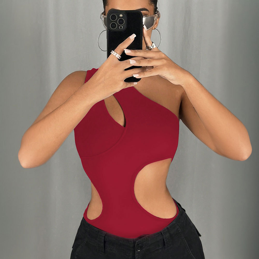 Irregular design trendy jumpsuit spring and summer women's tapered pants women's clothing