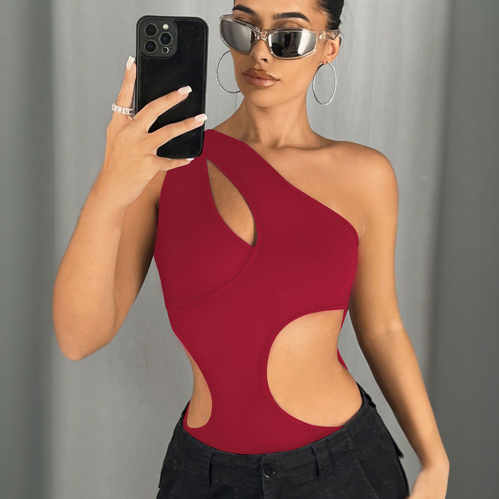 Irregular design trendy jumpsuit spring and summer women's tapered pants women's clothing