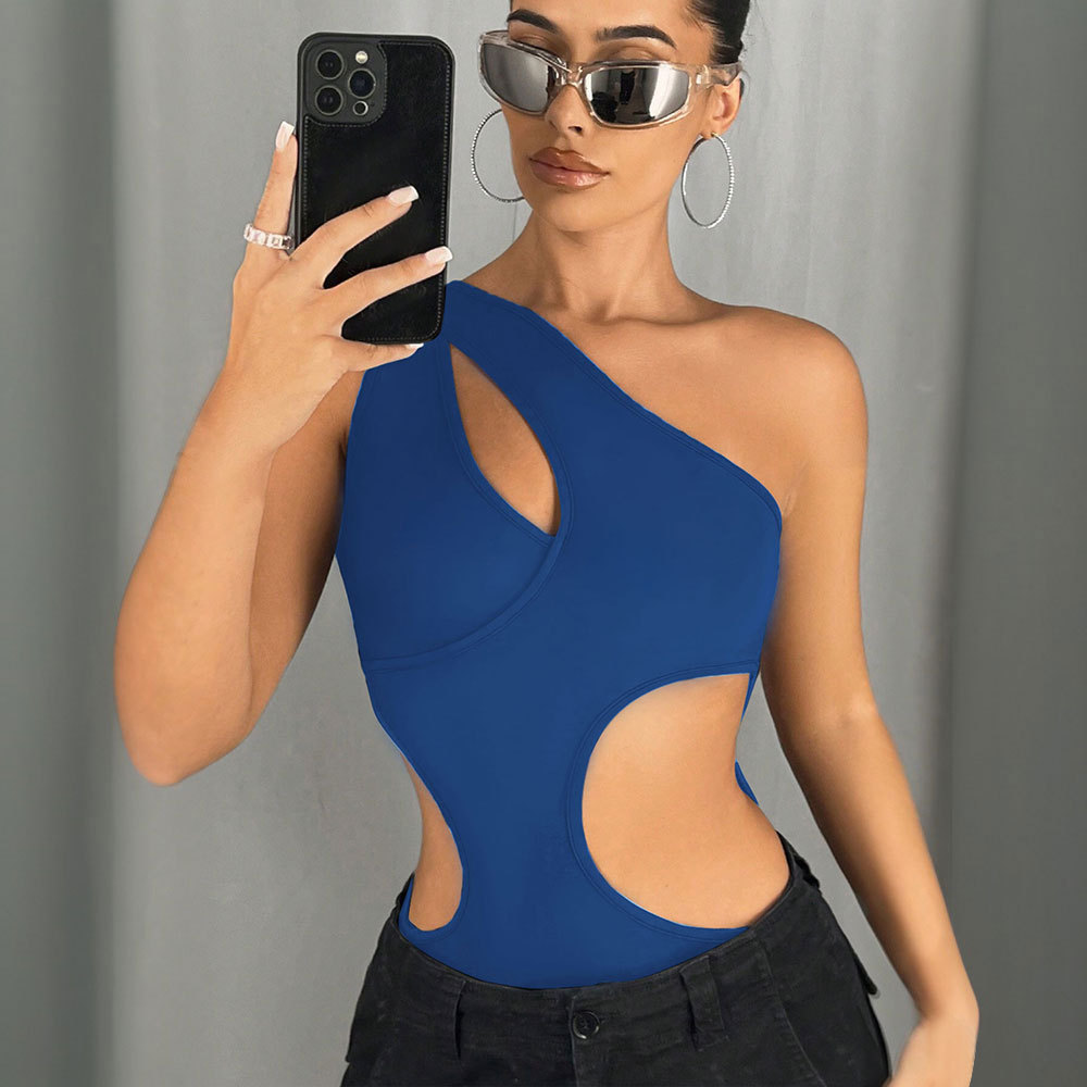 Irregular design trendy jumpsuit spring and summer women's tapered pants women's clothing