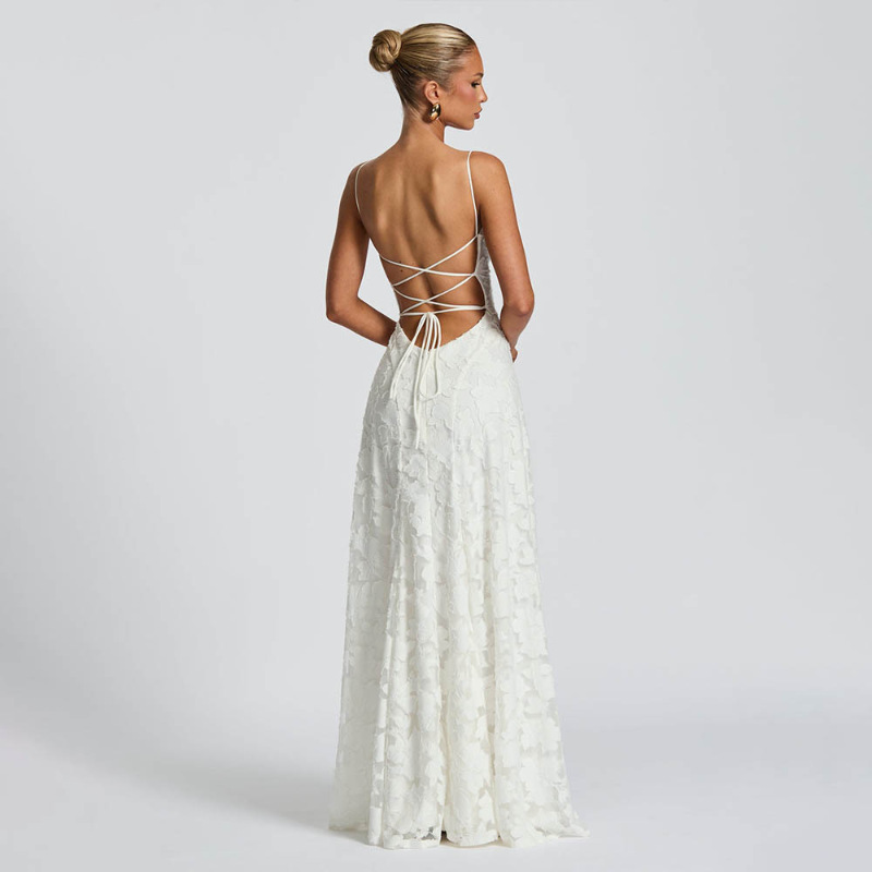 Spring banquet evening dress style sexy hottie  backless dress  women's clothing