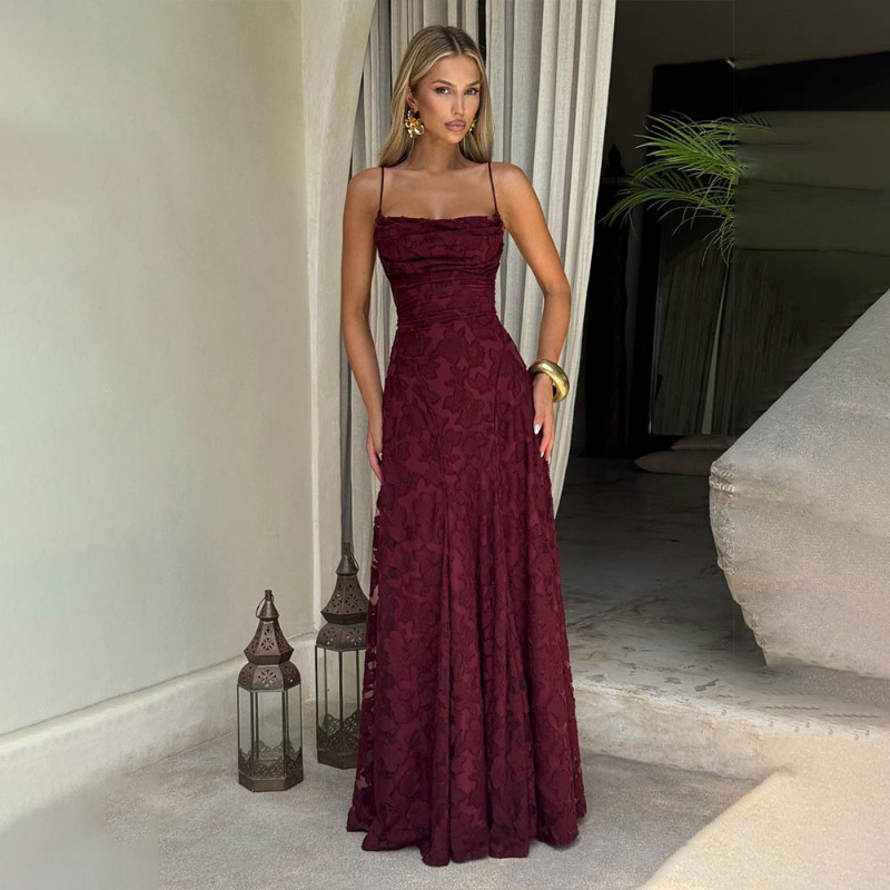 Spring banquet evening dress style sexy hottie  backless dress  women's clothing