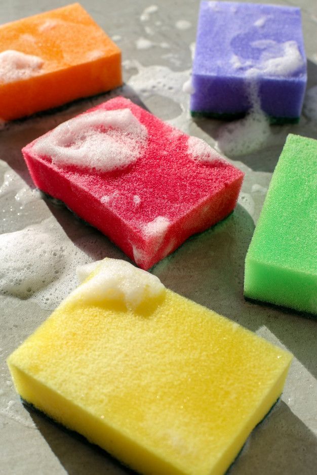 4 PCs soft cleaning sponge