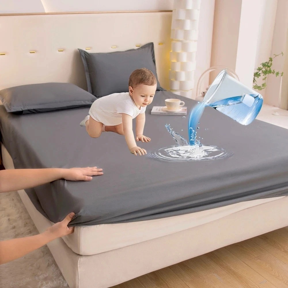 Top Side Cover Waterproof Mackintosh Mattress Protector (Non-Quilted) with Elastic Ends