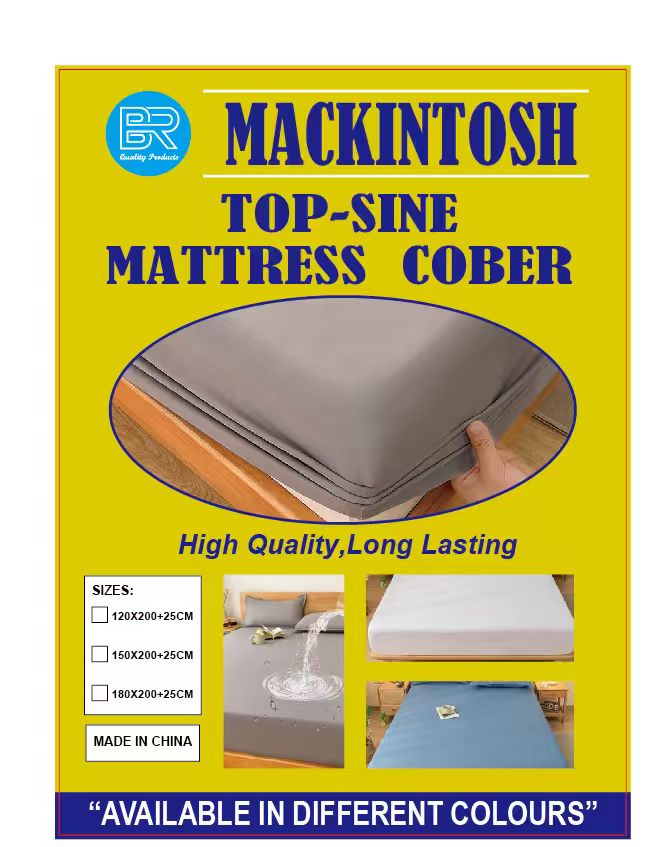 Top Side Cover Waterproof Mackintosh Mattress Protector (Non-Quilted) with Elastic Ends