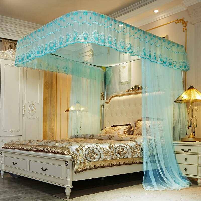 [Clearance Offer} Premium 2 Stand Mosquito Net with Rails Mosquito Repellent Tent Bedding Accessories