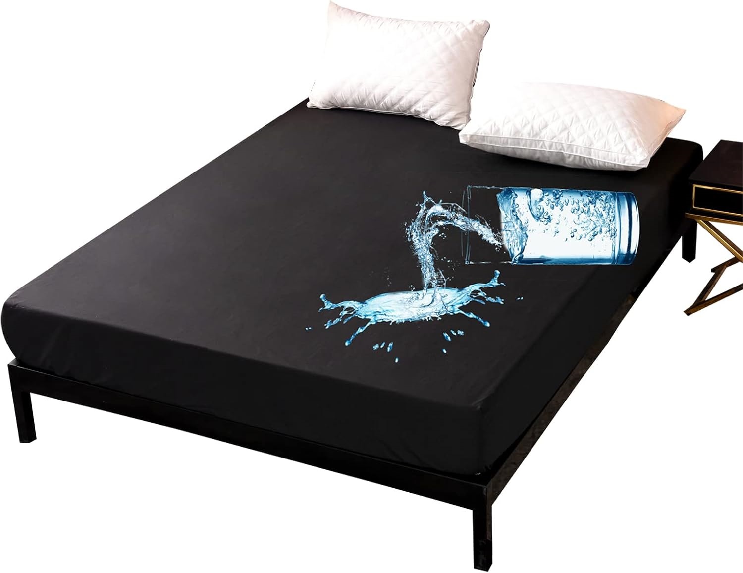 Top Side Cover Waterproof Mackintosh Mattress Protector (Non-Quilted) with Elastic Ends