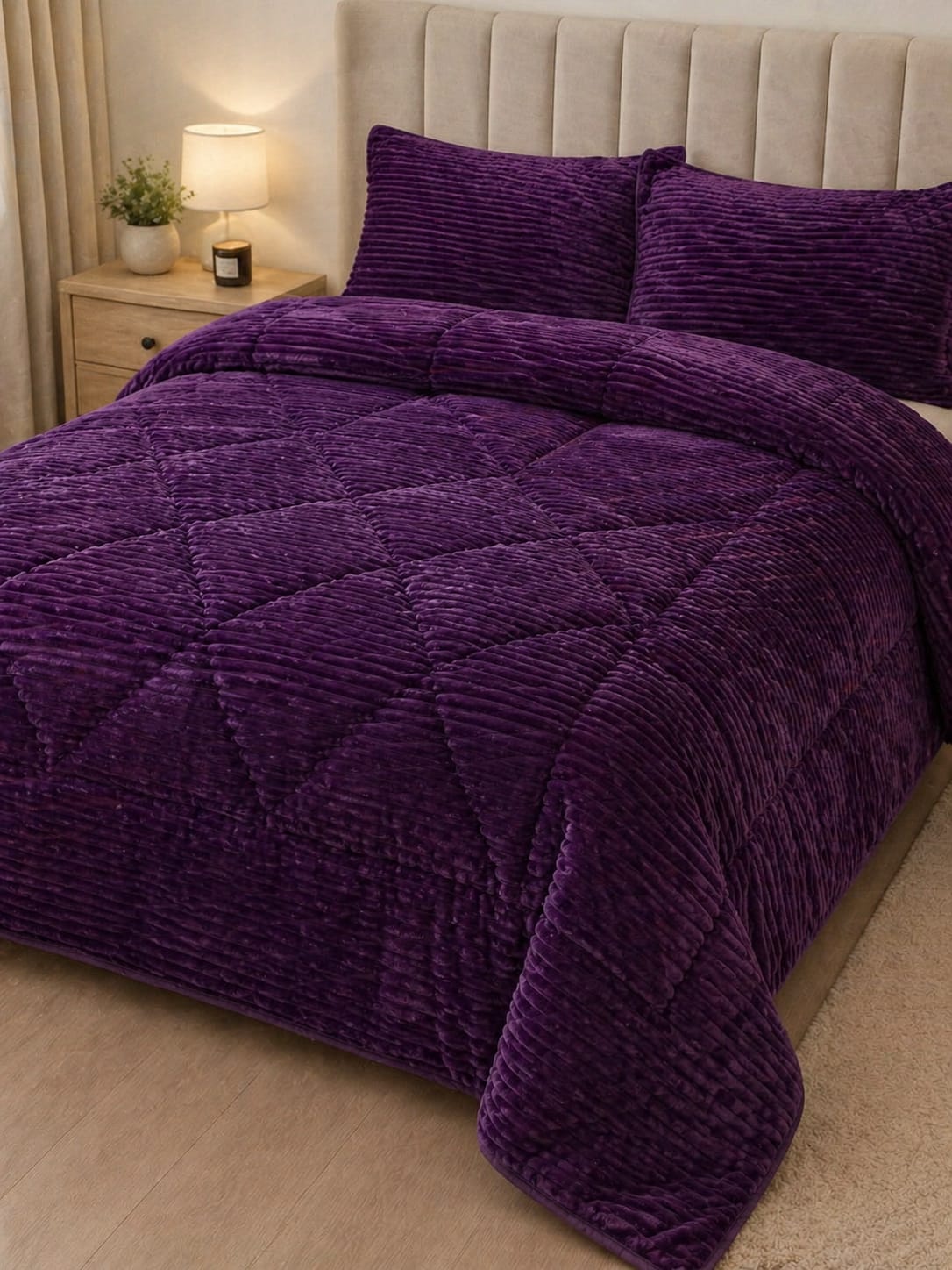 [CLEARANCE OFFER]] 1pc Single Velvet Woolen Duvet: No bedsheet, no pillowcases
