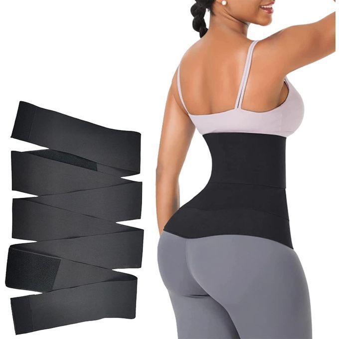 Waist Belt Elastic Band Weight Loss Flat Belly Belt Body Shaper Abdominal Belt After Delivery for Tummy Reduction Tummy Wrap Waist Trainer - Cincher Slimming Belt for Women