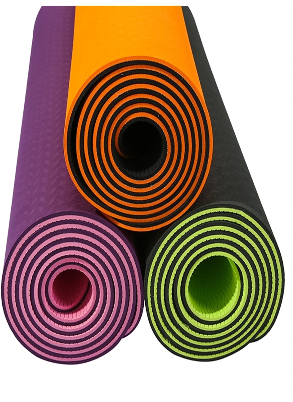 Double-sided Yoga Mat Non-Slip Texture Pro TPE Eco Friendly Exercise Workout