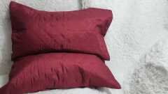 2Pcs Waterproof Quilted Pillow Protector Soft Cotton Quilted Pillow Cover , Protection Against Water Spills & Dustmites