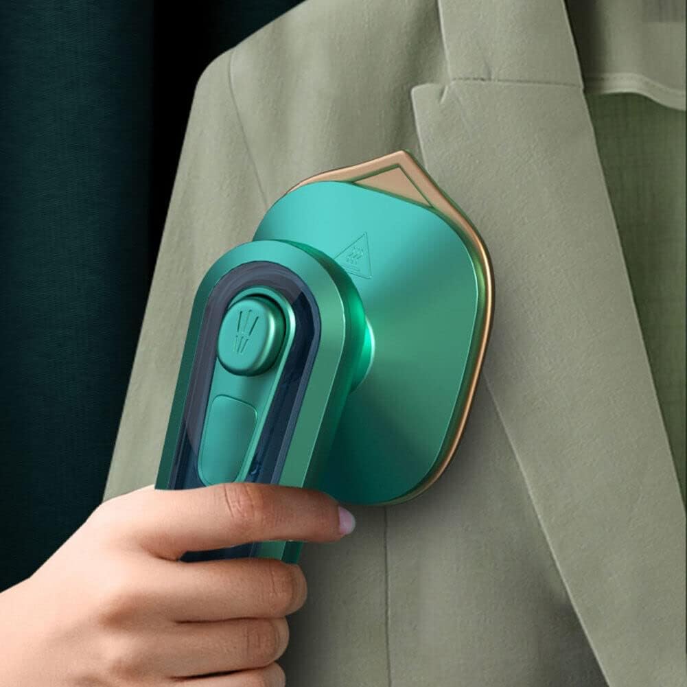 Steam Iron Portable Handheld Wet And Dry Double Hot Fabric Garment Steamer Ironbox Hanging Ironing Wrinkles Iron Boxes Lightweight Steamer Iron Box With Nonstick Soleplate Cleaner Sanitiser