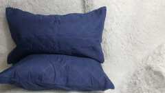 2Pcs Waterproof Quilted Pillow Protector Soft Cotton Quilted Pillow Cover , Protection Against Water Spills & Dustmites