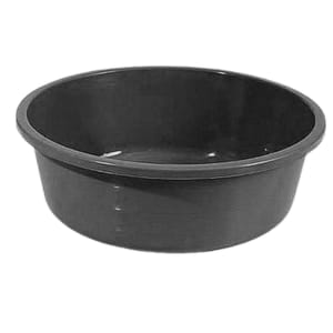 Large Plastic Wash Basin Black - 45cm