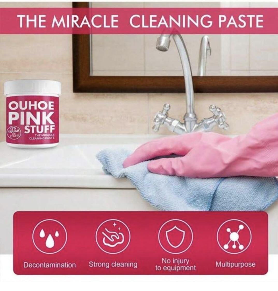 The Pink Stuff 100g Multipurpose Cleaning Paste & Stainless Steel Stain Remover Cream
