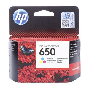 HP 650 Color Ink Cartridge Original Tri-Color Printer Ink