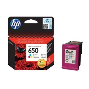 HP 650 Color Ink Cartridge Original Tri-Color Printer Ink